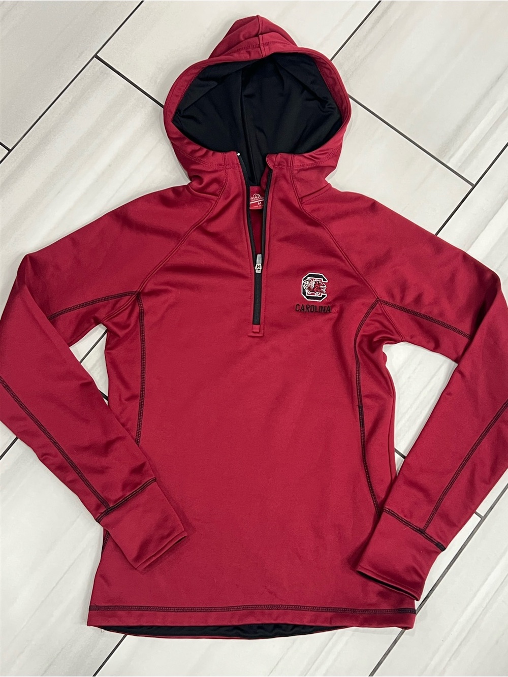 Colosseum Athletics South Carolina Gamecocks Garnet Quarter-Zip Pullover Size M